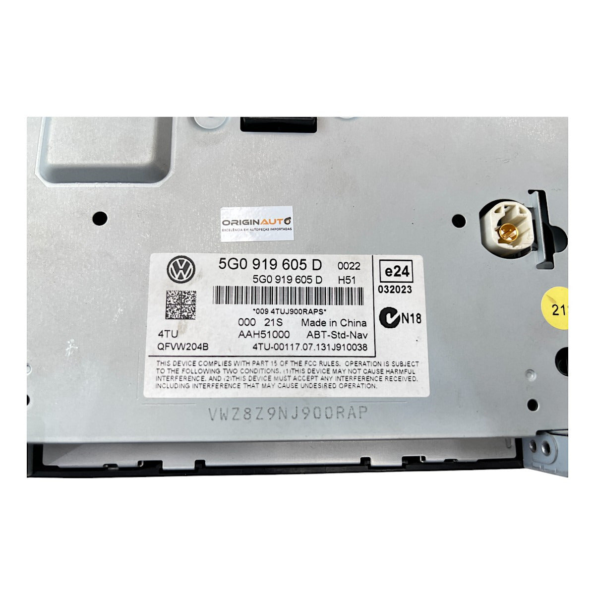 Tela Central Multimidia VW Golf 2014 2015 2018 Para Reparo