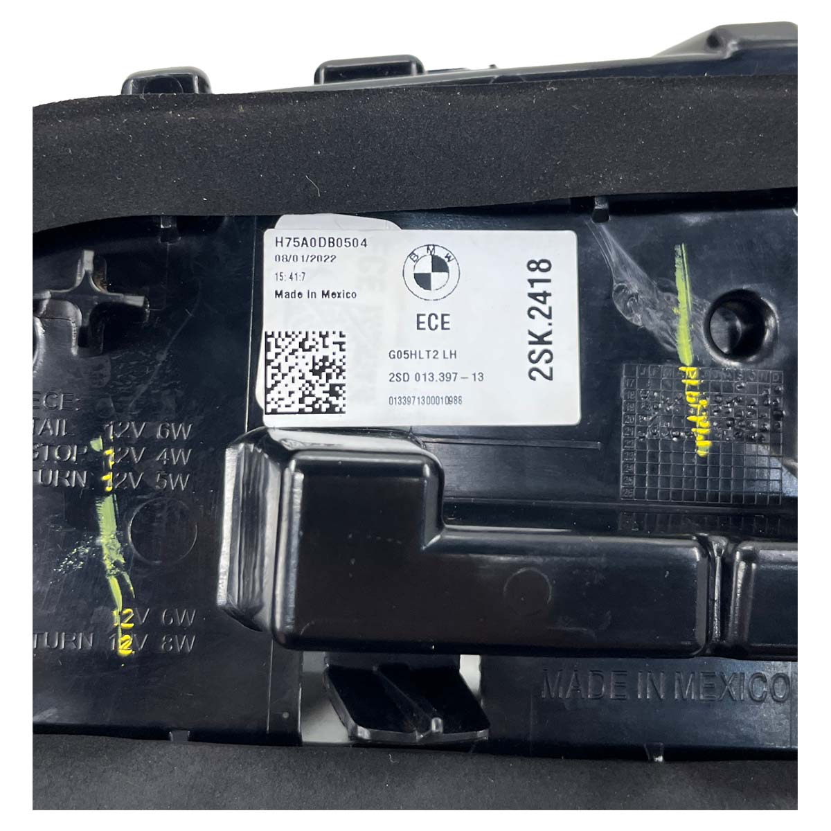 Lanterna Tampa Traseira BMW X5 2019 2020 2021 2022 Esquerdo
