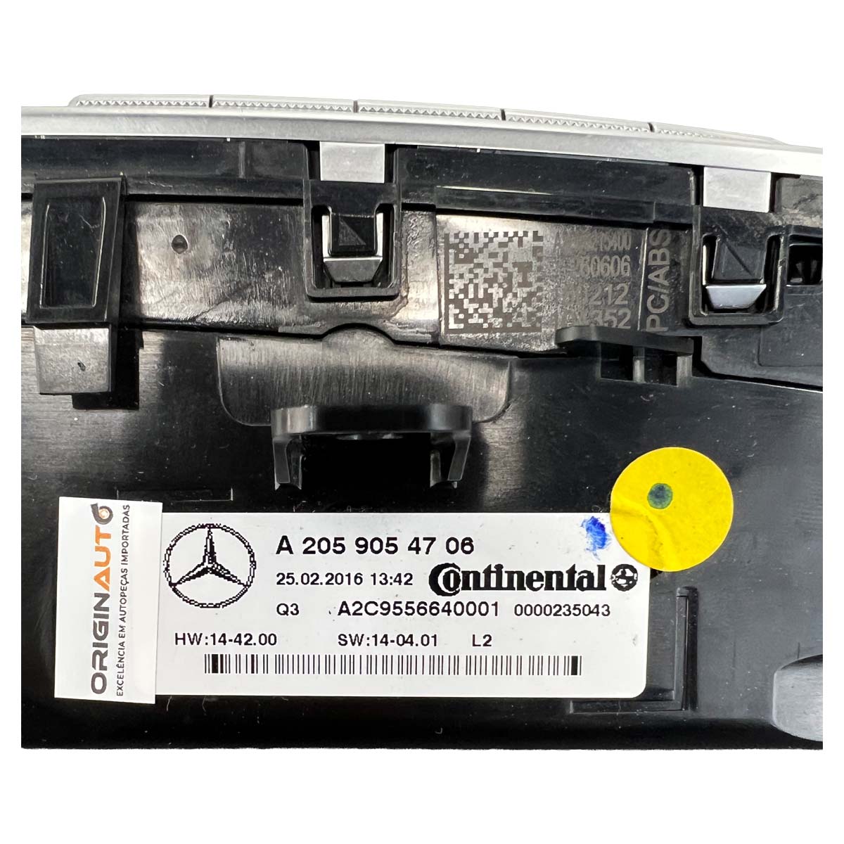Comando Botão Ar Condicionado Mercedes GLC 250 2016 2019