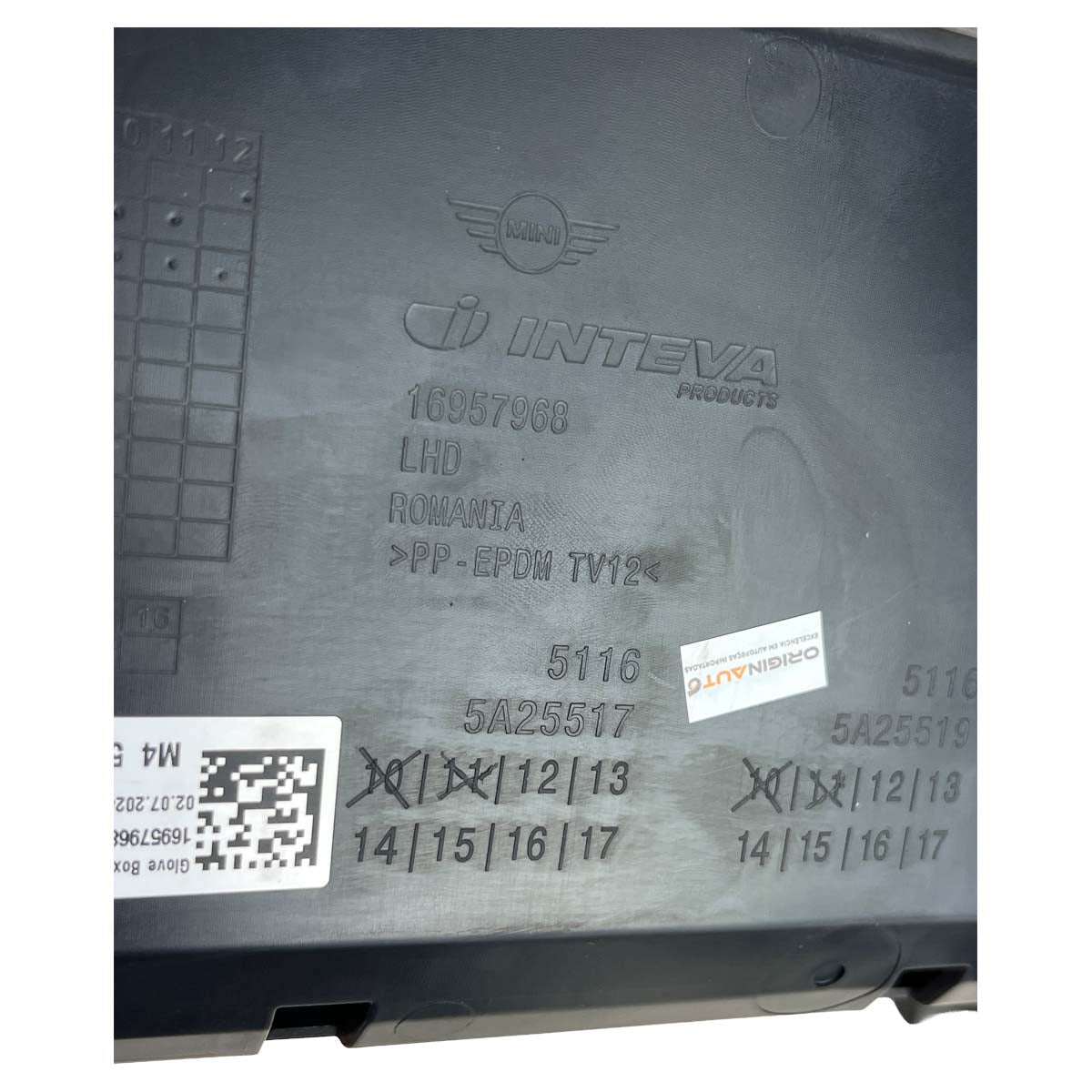 Porta Luva Tampa Mini Countryman JCW ALL4 U25 2024 2025 2026