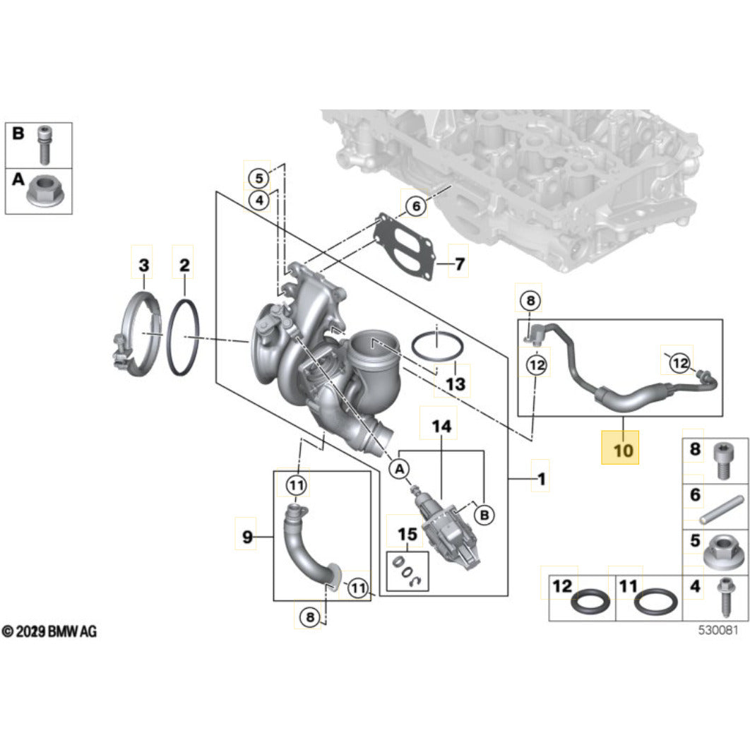 Cano Tubo Turbina Mini Cooper S 2.0 B48 2021 2022 8629969