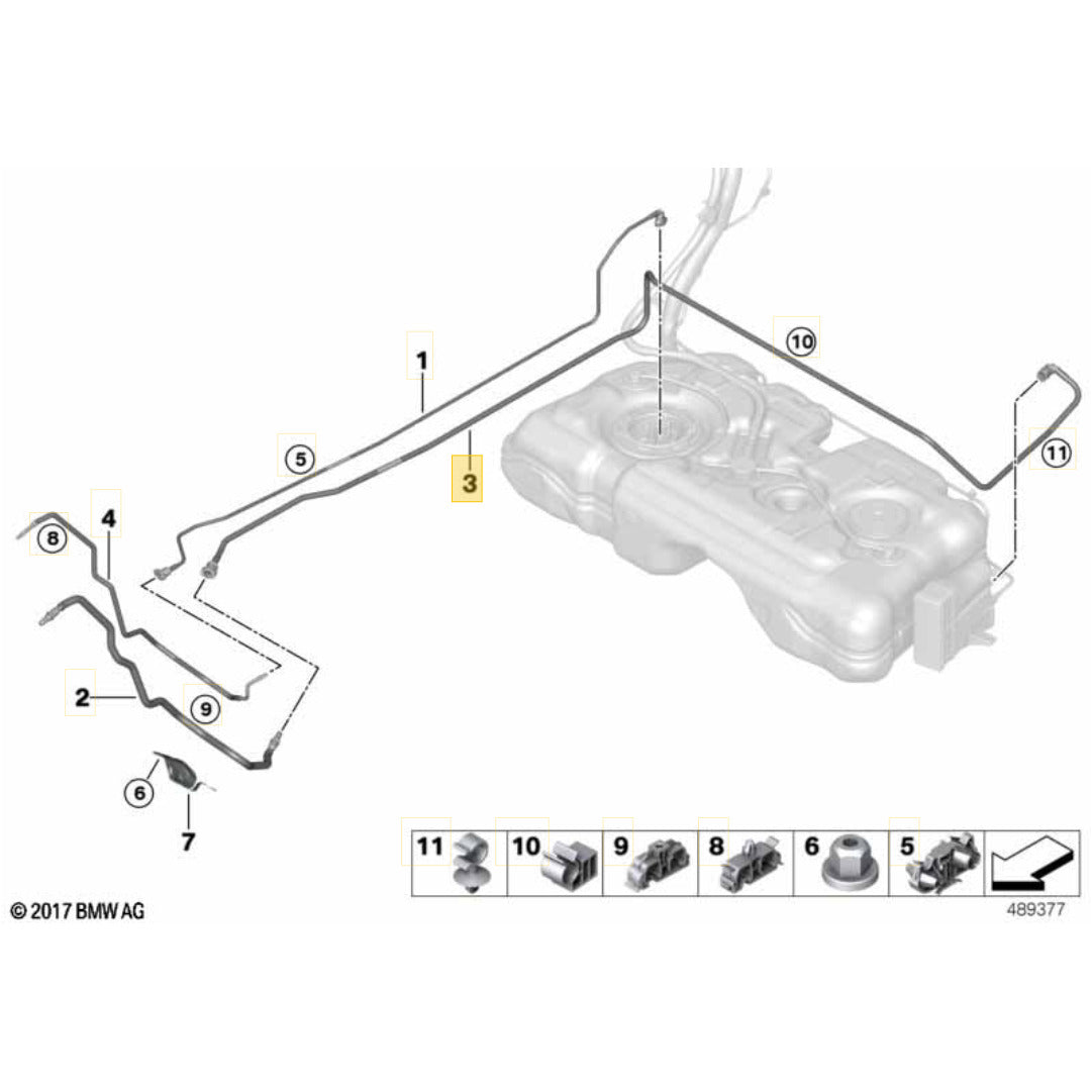 Mangueira Linha Combustível Mini Cooper S 2.0 B48 2021 2022