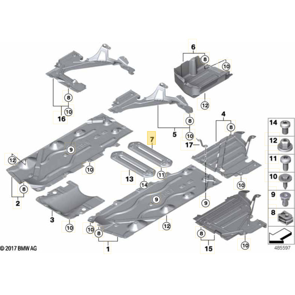 Travessa Túnel Assoalho Mini Cooper S 2021 2022 2023 7286925