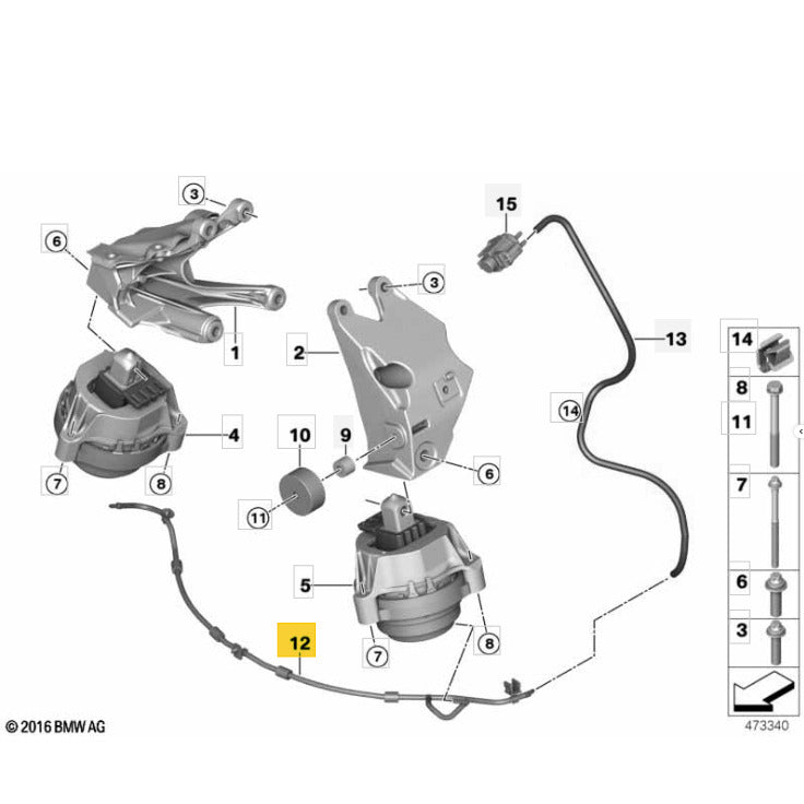 Mangueira Linha Vácuo BMW 530e 2019 2020 2021 B48 Híbrido