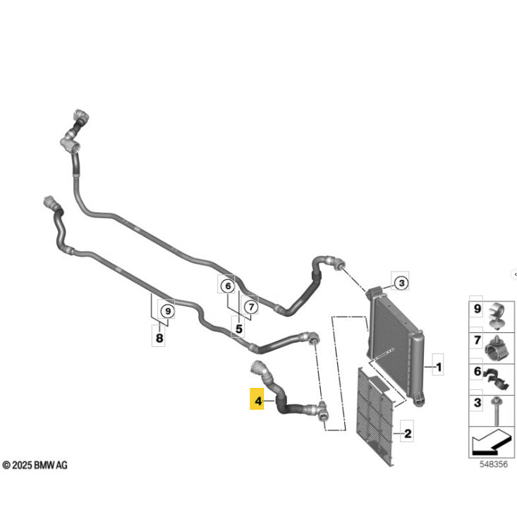 Mangueira Água Radiador Mini Cooper JCW 2.0 317cv 2025 2026