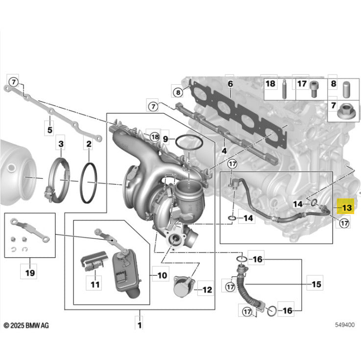 Cano Tubo Turbina Mini Cooper JCW U25 2.0 317cv 2025 2026