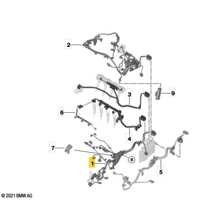Chicote Cofre Motor Mini Cooper JCW U25 2.0 317cv 2025 2026
