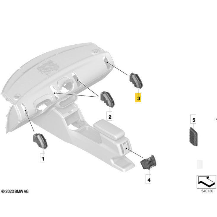 Difusor Ar Painel Mini Countryman JCW U25 2025 2026 Direito