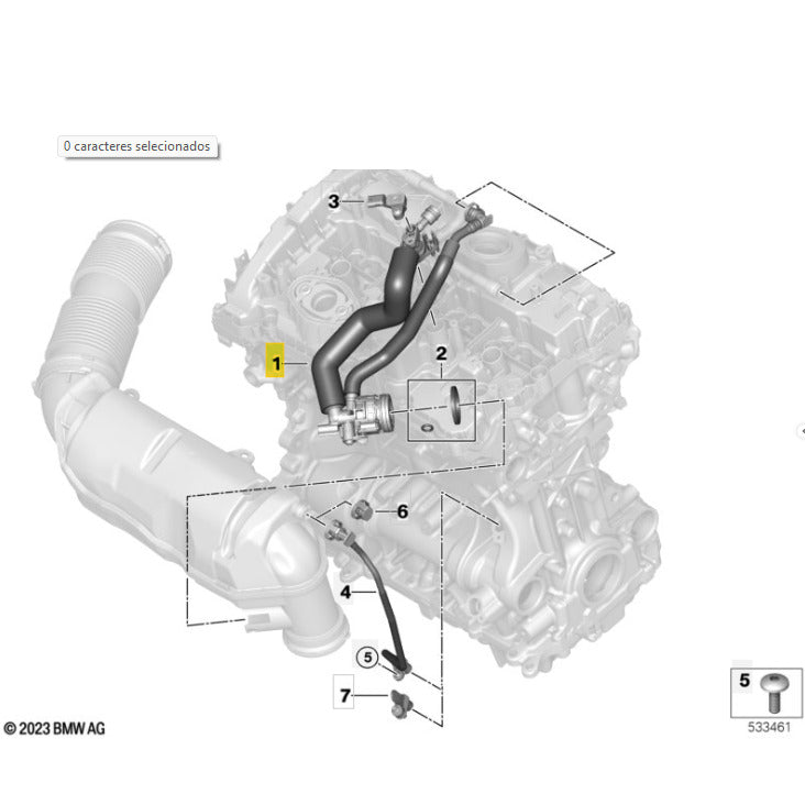 Mangueira Ventilação Motor Mini Cooper JCW 2.0 317cv 2025