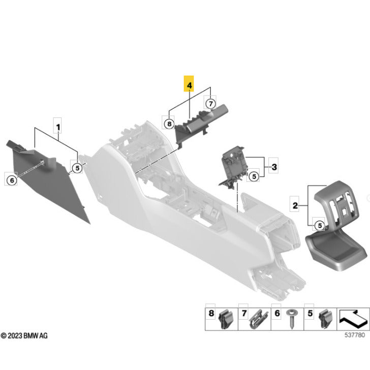 Acabamento Tapete Console Central Mini Countryman JCW 2025