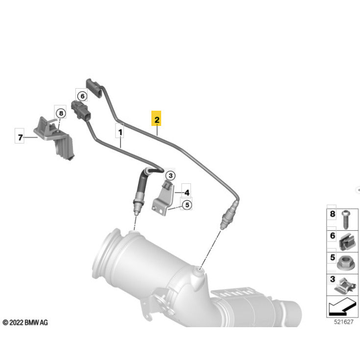 Sonda Lambda Oxigênio Mini Cooper JCW BMW X1 2024 2025 2026