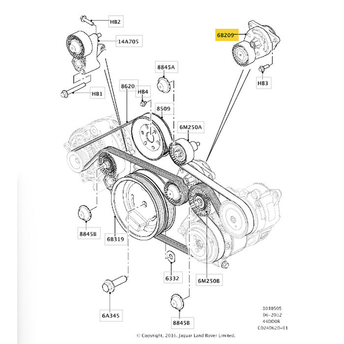 Tensor Correia Range Rover 4.4 V8 Diesel 2014 BH426B209AA