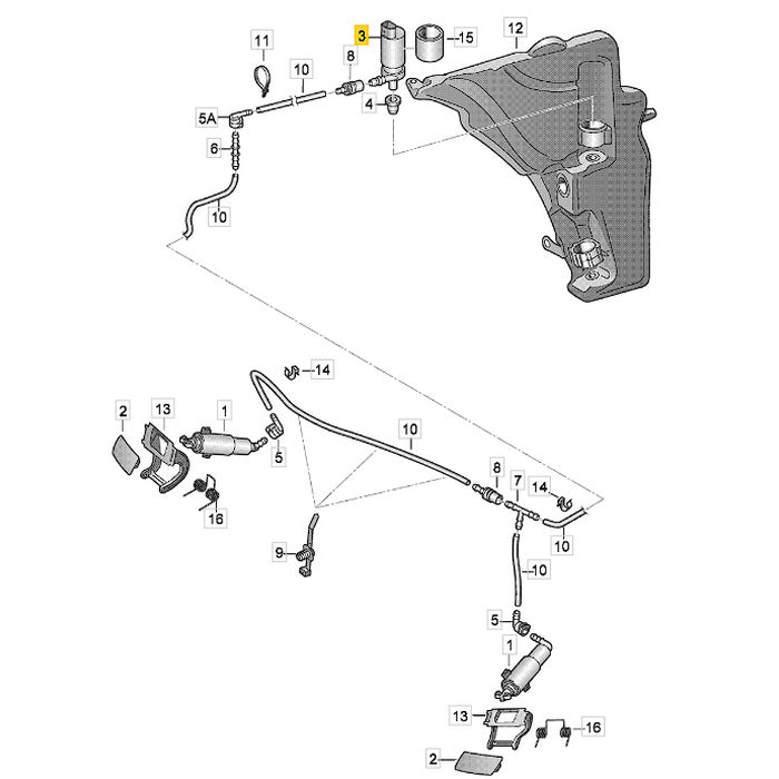 Motor Bomba Esguicho Farol Audi A4 B8 2013 2014 2015 2016