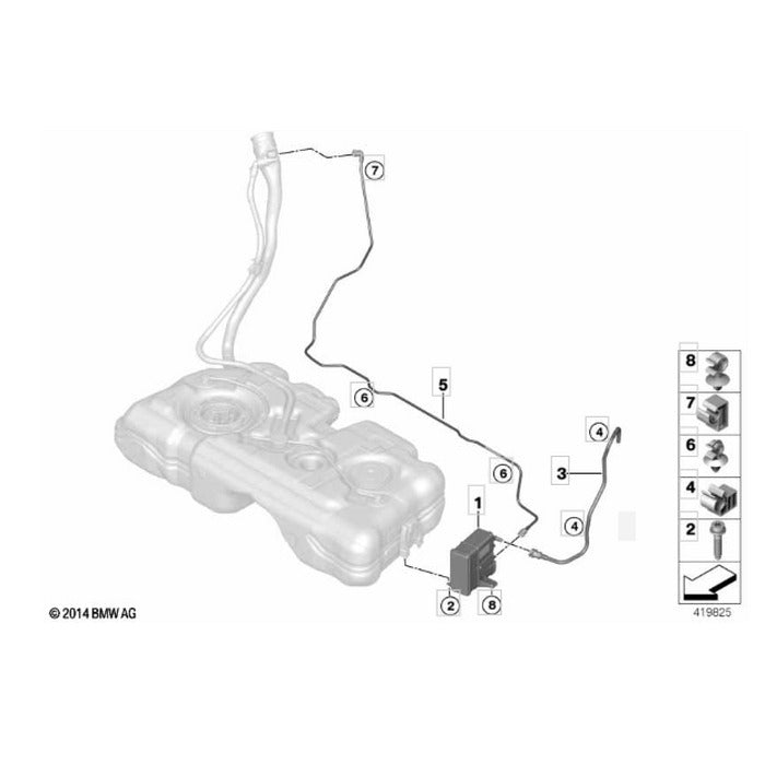 Mangueira Cano Canister BMW X2 X1 2.0 192cv 2018 2019 2020