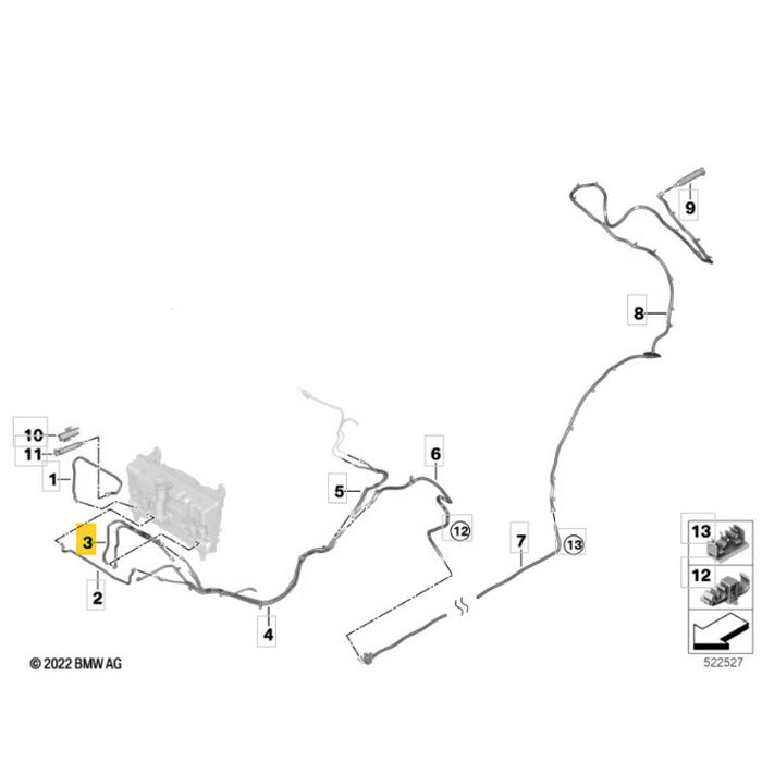 Mangueira Esguicho Brucutu BMW iX I20 2022 2023 2024 2025