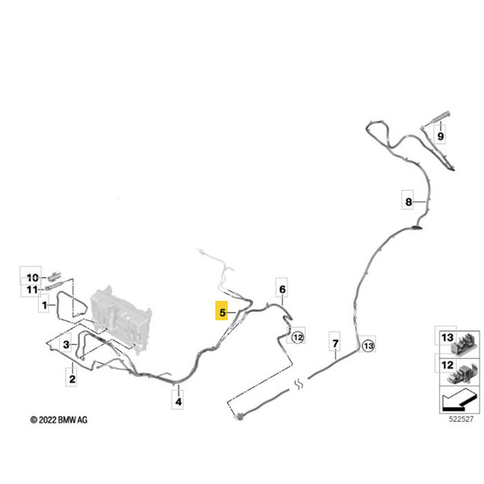 Mangueira Esguicho Brucutu BMW iX I20 2022 2023 2024 2025
