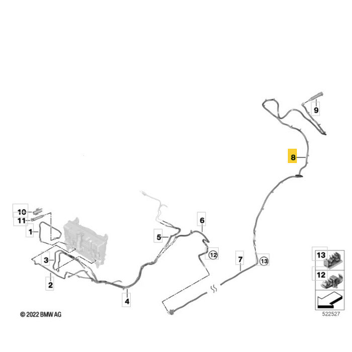 Mangueira Esguicho Brucutu BMW iX I20 2022 2023 2024 2025