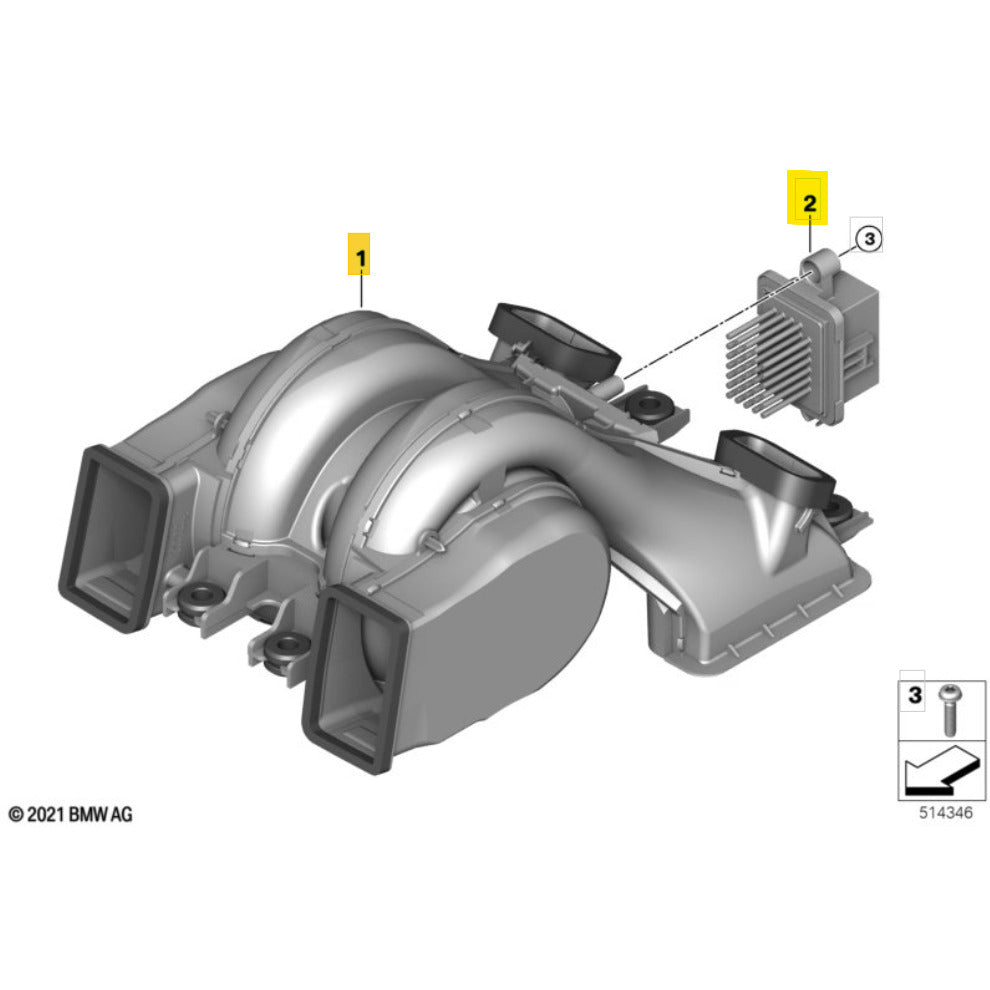 Motor Ar Condicionado Traseiro BMW iX I20 2022 2023 2024 2025