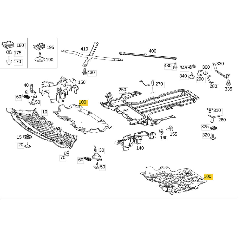 Protetor Carter Motor Mercedes C 43 GLC 43 2015 2016 2017 2018