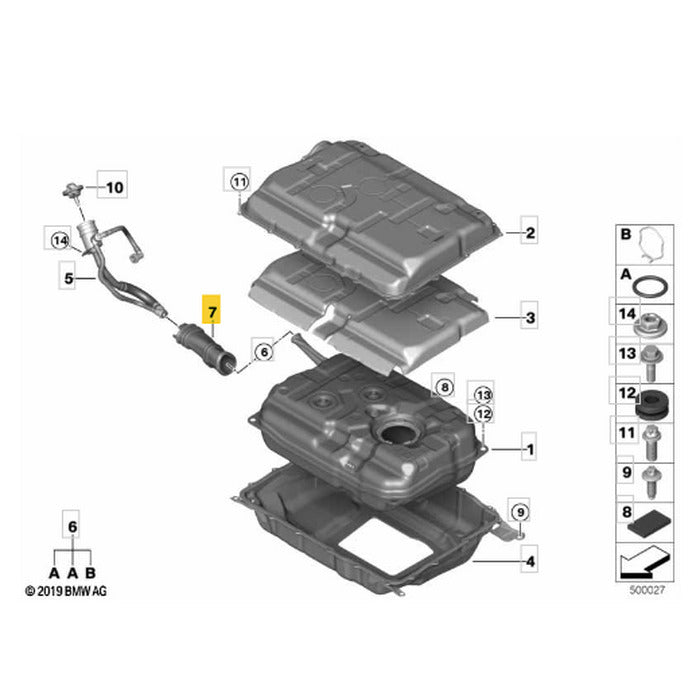 Tubo Acabamento Gargalo Combustivel BMW X5 B58 G05 2022 2023