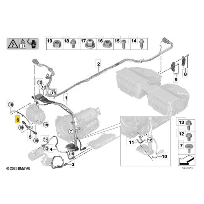 Cabo Polo Negativo Bateria BMW X5 2019 2020 2021 2022 2023