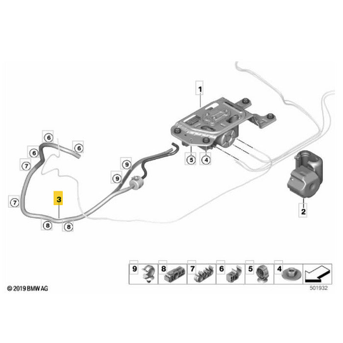 Tubo Mangueira Vacuo BMW X5 G05 B58 2019 2020 2021 2022 2023