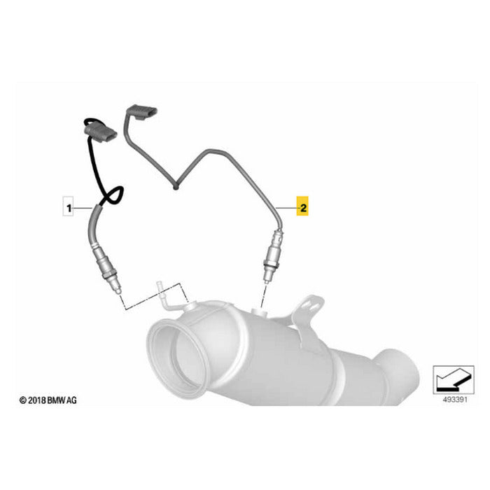 Sonda Lambda Pós Catalisador BMW X5 2021 2022 2023 Oxigênio