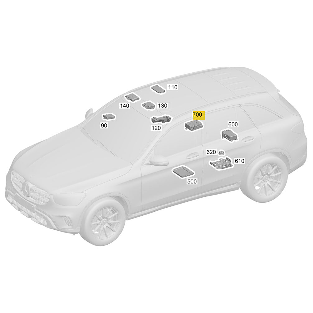 Módulo Bomba Combustível Mercedes GLC C 250 2016 2018 2019