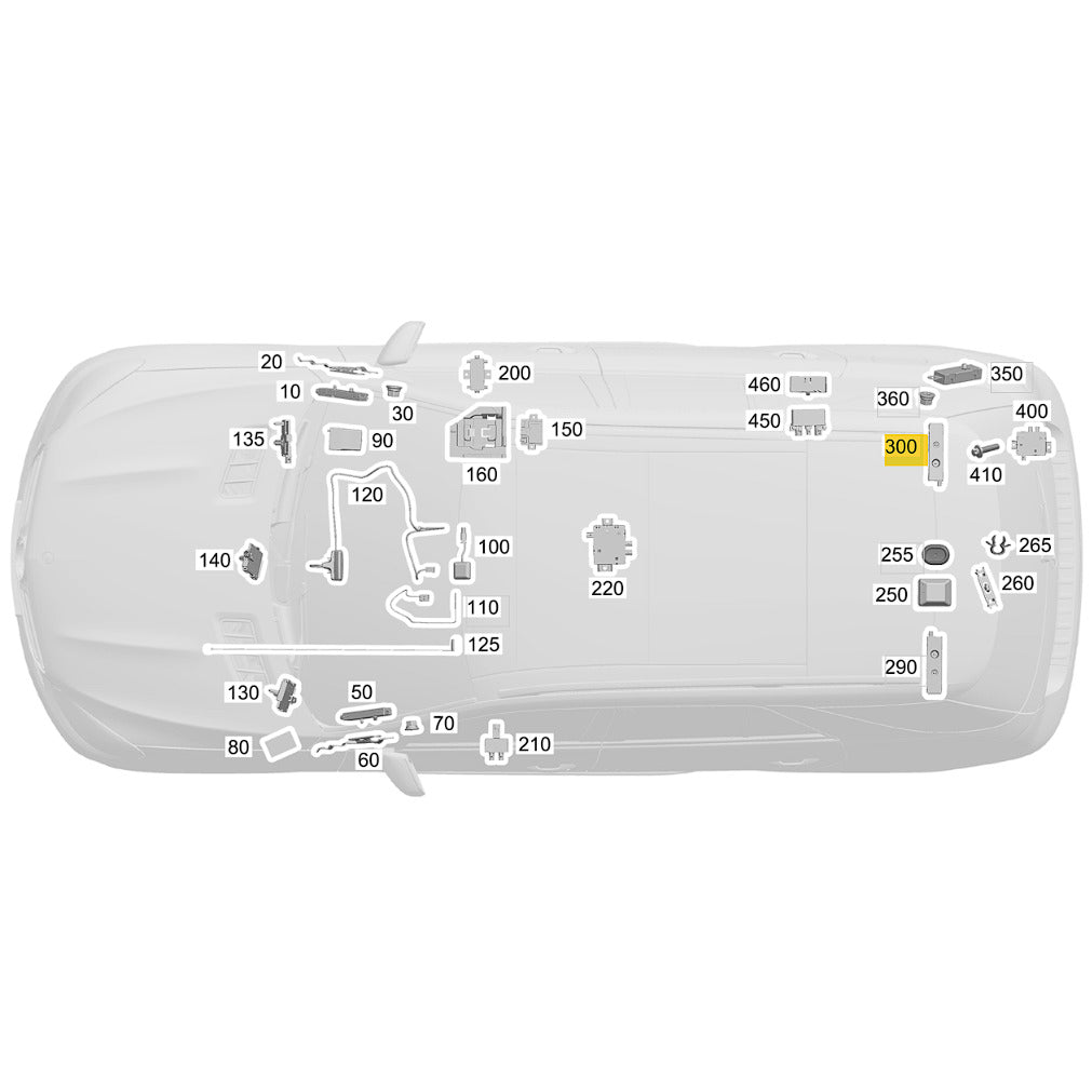 Antena Keyless Amplificada Mercedes GLC 250 2016 2017 2019