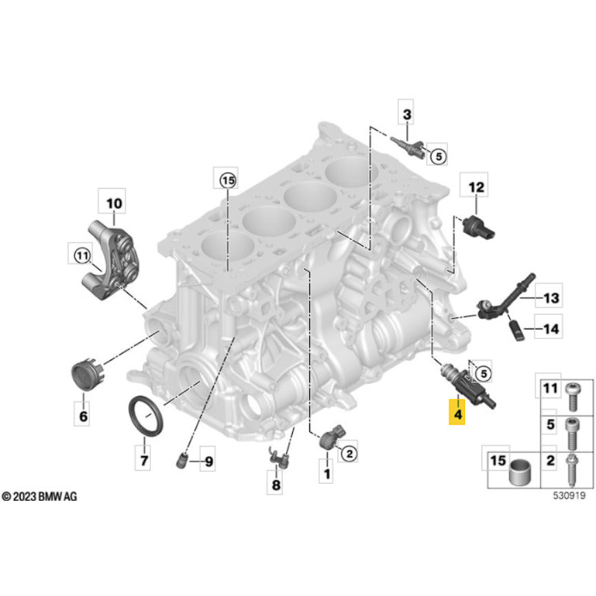 Válvula Solenóide BMW 320i 2.0 B48 2019 2020 2021 2022