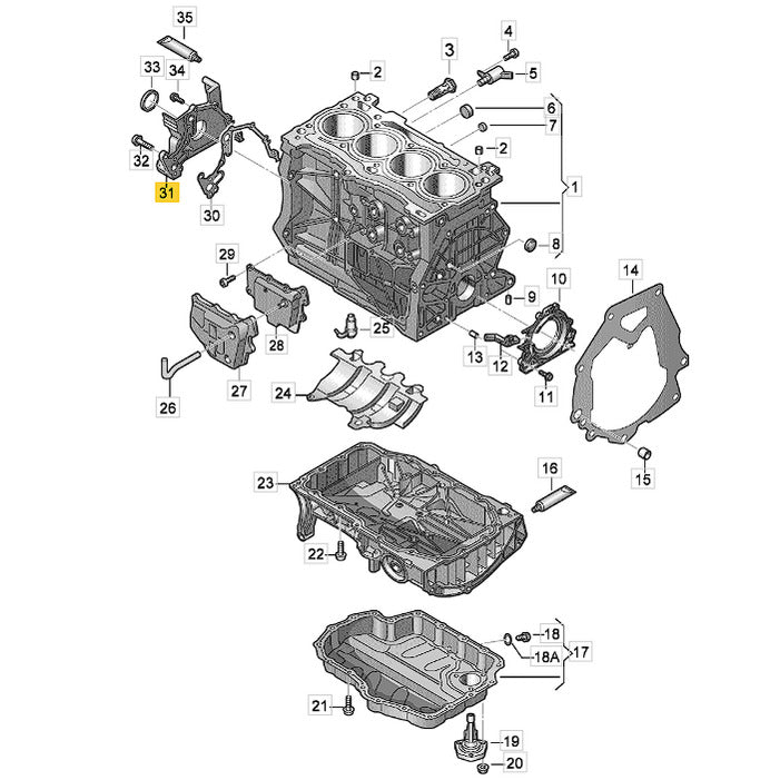Flange Água Audi A3 Sedan 1.4 2019 04E103153B