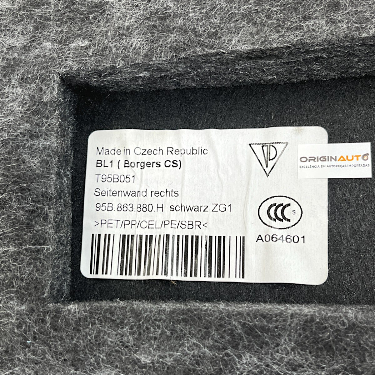 Forro Porta Mala Porsche Macan 2016 2017 2018 Direito