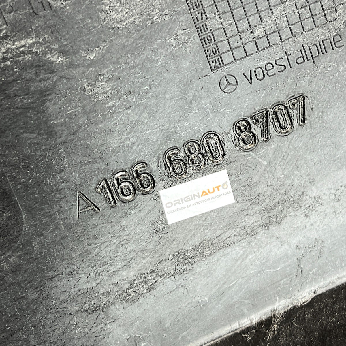 Protetor Assoalho Mercedes GL 350 2014 2015 2016 Direito