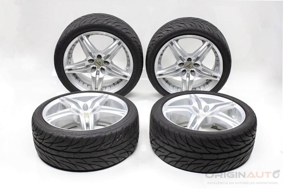 Jogo Roda E Pneu Aro 18 Mangels Maxima Dunlop Sp Sport 245/40R18