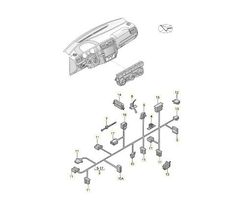 Chicote Ar Condicionado Volkswagen Jetta 1.7 Tsi 2017 1K1971566 An