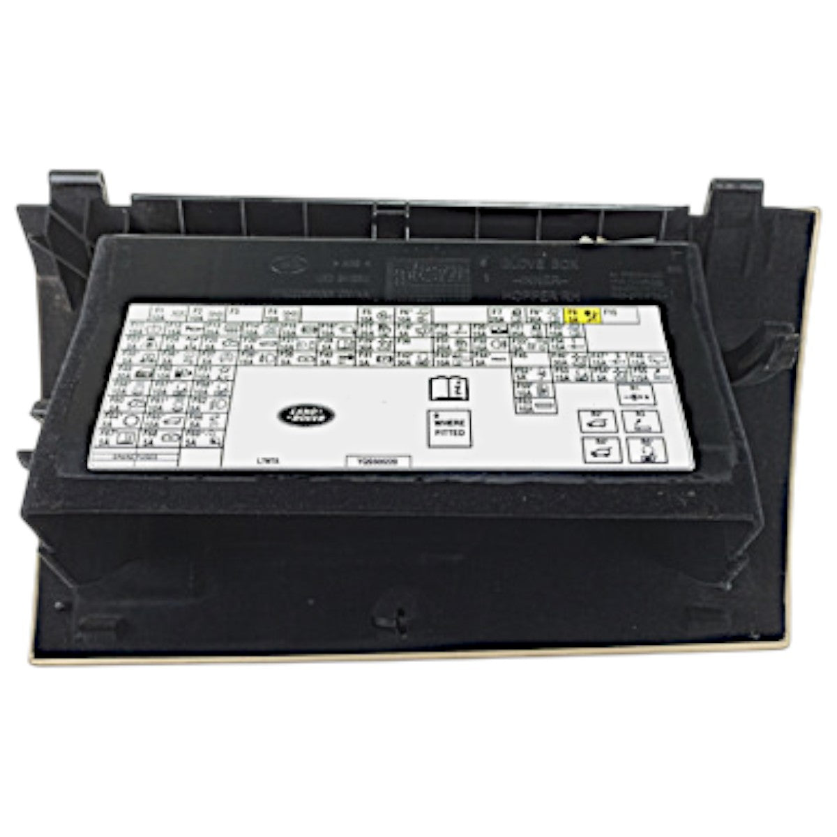 Porta Luva Discovery 3 Bege Esquema Fusivel Detalhe Couro