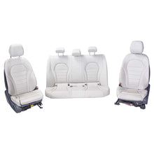 Jogo Banco Couro Elétrico Mercedes C250 C180 Branco Detalhe