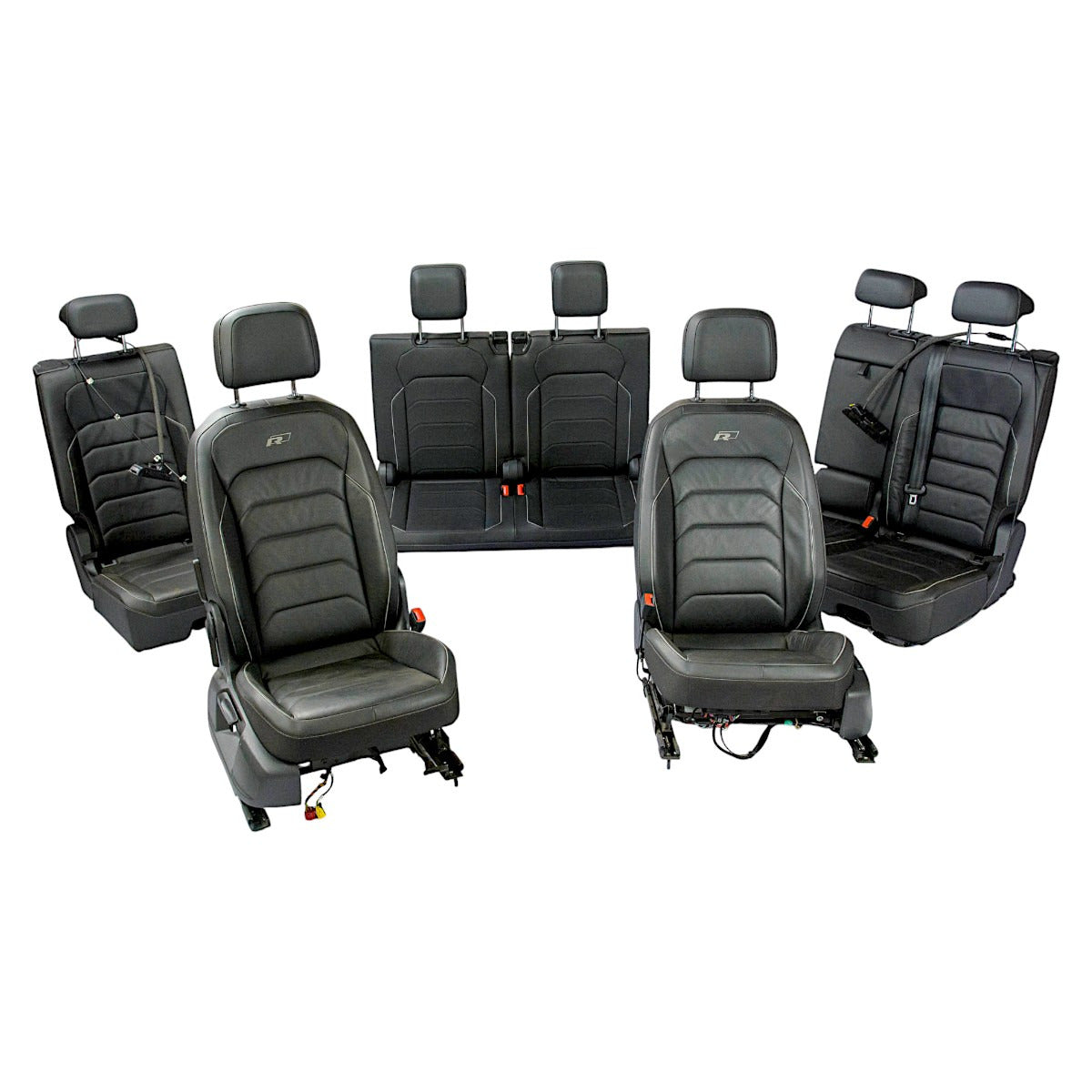 Jogo De Bancos Volkswagen Tiguan R-Line 7 Lugares Couro 2018