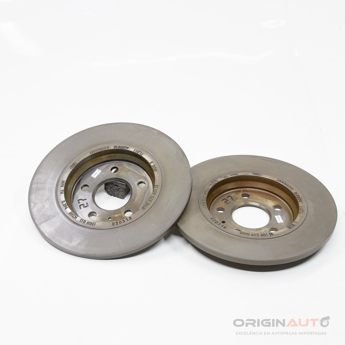 Par Disco De Freio Traseiro Audi A4 2.0 Tfsi B9 2018 8W0615601H