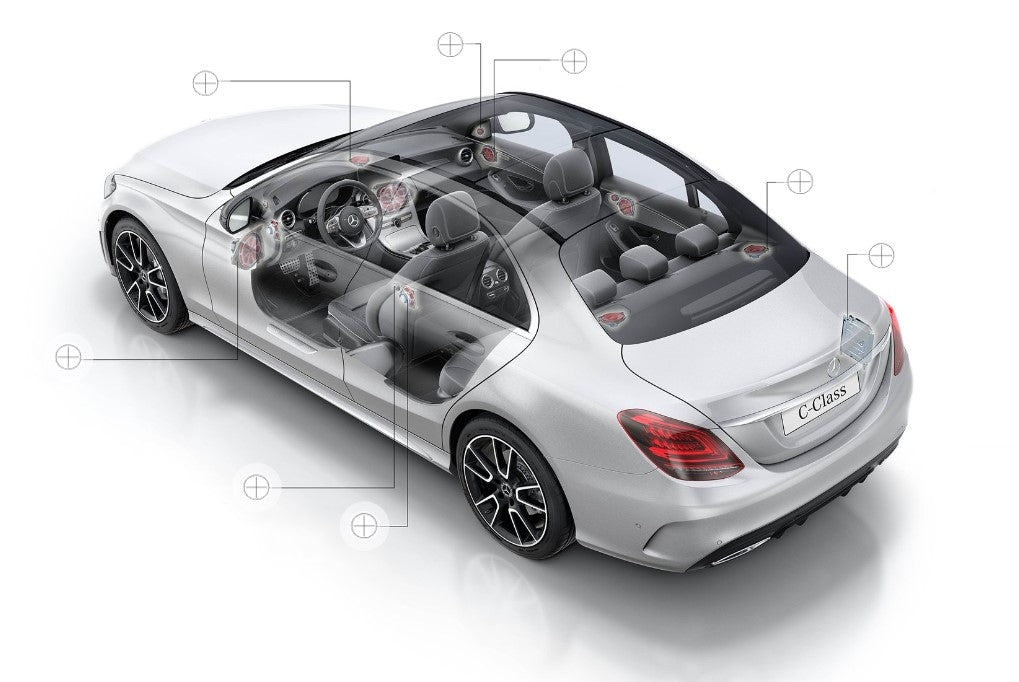Kit Upgrade Sistema Som Mercedes C 43 Amg W205 2018 A2059000833 A2058201500  A20