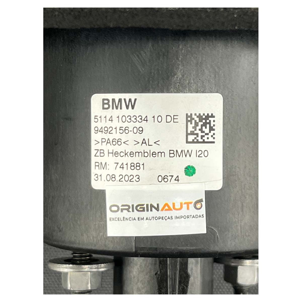 Emblema BMW iX I20 2022 2023 2024 2025 Tampa Traseira Câmera