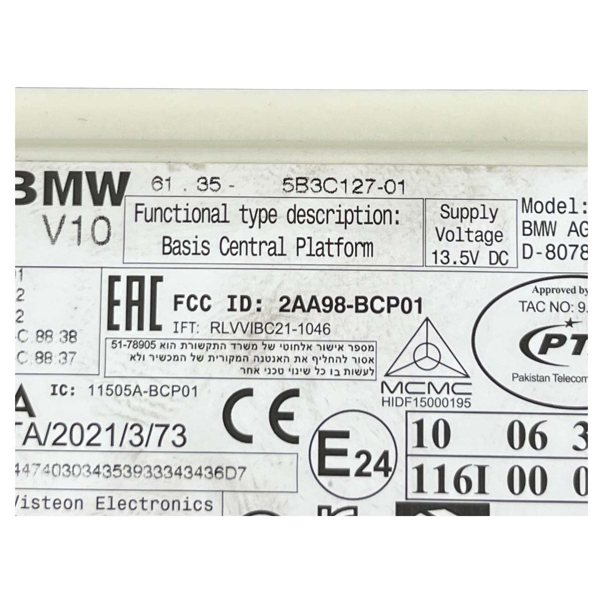 Módulo Controle BCM Carroceria BMW iX I20 M60 2023 2024 2025