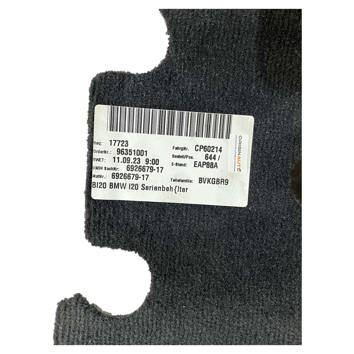Carpete Assoalho BMW iX M60 2022 2023 2024 2025 Dianteiro