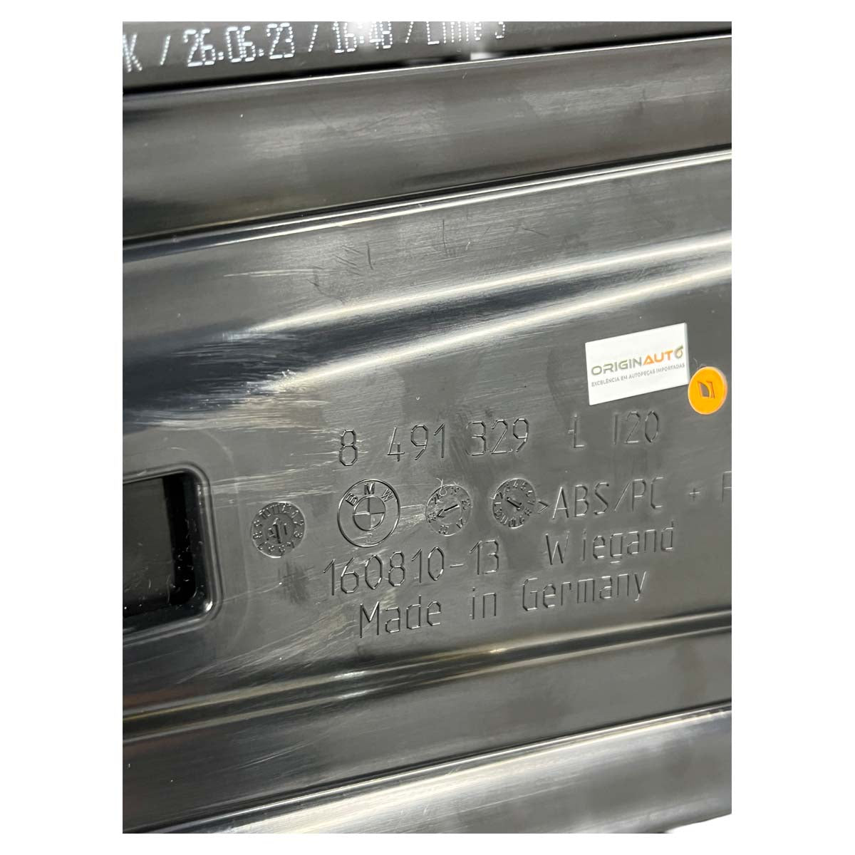 Moldura Friso Porta BMW iX I20 M60 2025 Black Piano Esquerdo