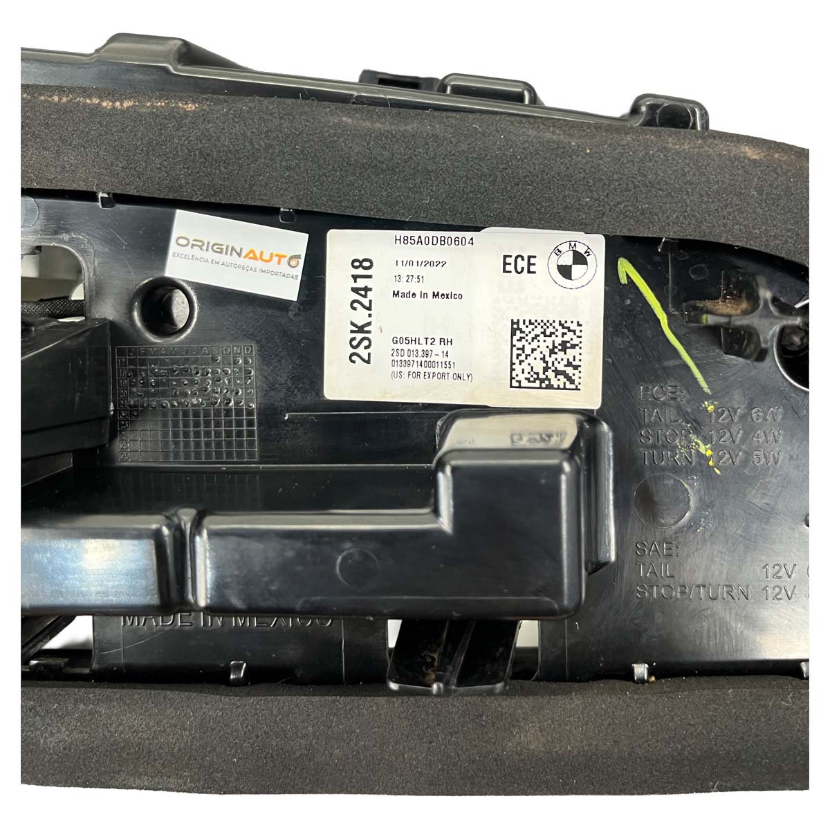 Lanterna Tampa Traseira BMW X5 2019 2020 2021 2022 Direito
