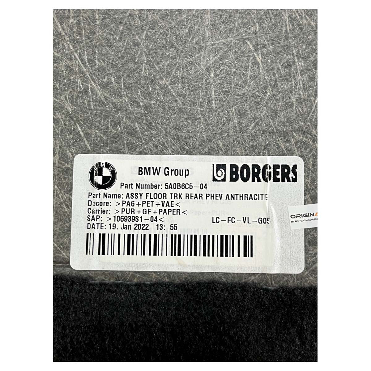 Tampão Assoalho Porta Mala BMW X5 2019 2020 2021 2022 2023