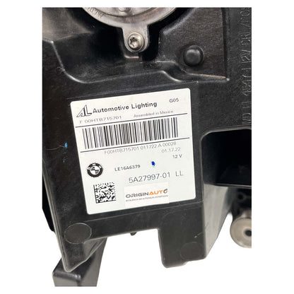 Farol BMW X5 G05 2019 2020 2021 2022 2023 Dianteiro Esquerdo
