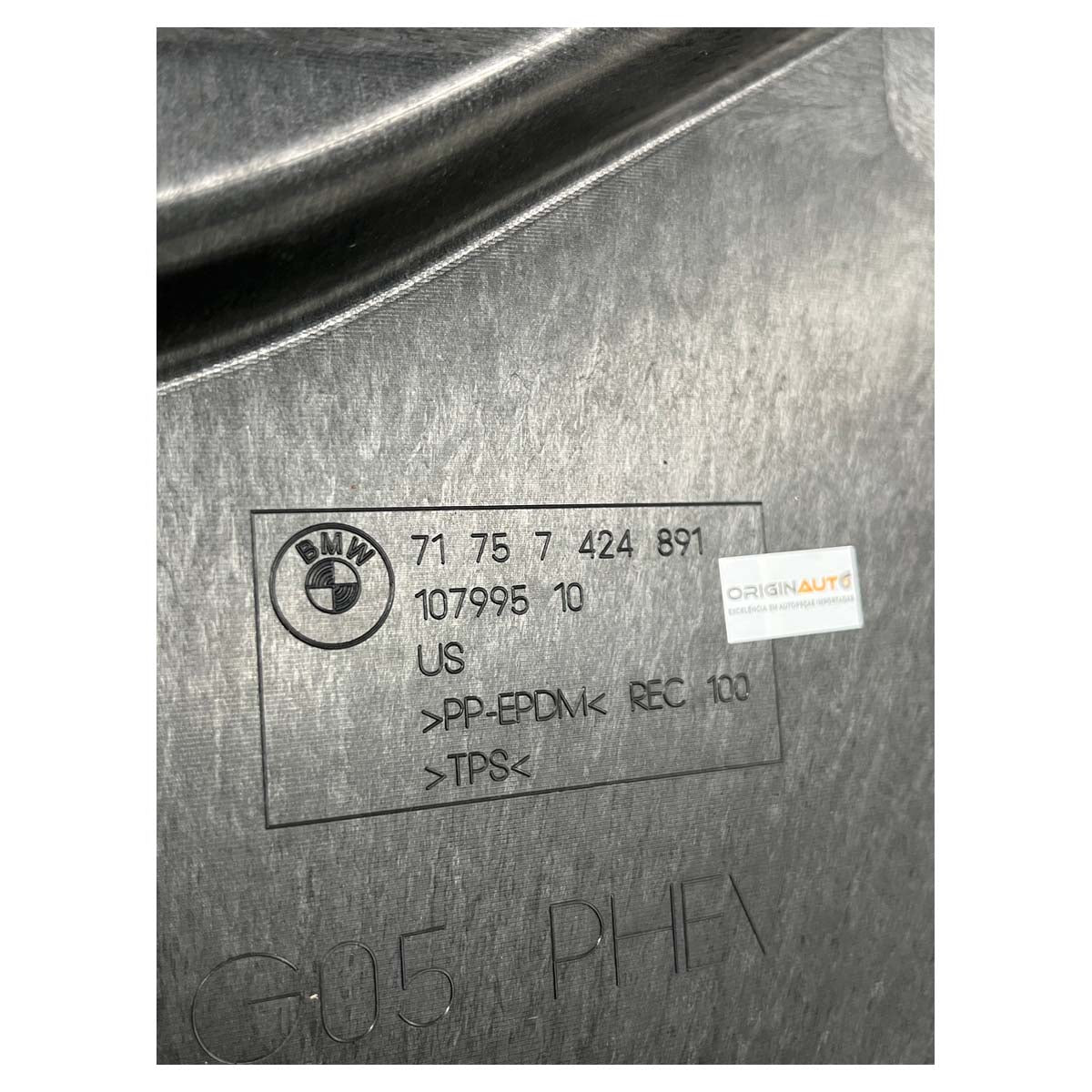 Protetor Assoalho BMW X5 2020 2021 2022 Traseiro Esquerdo