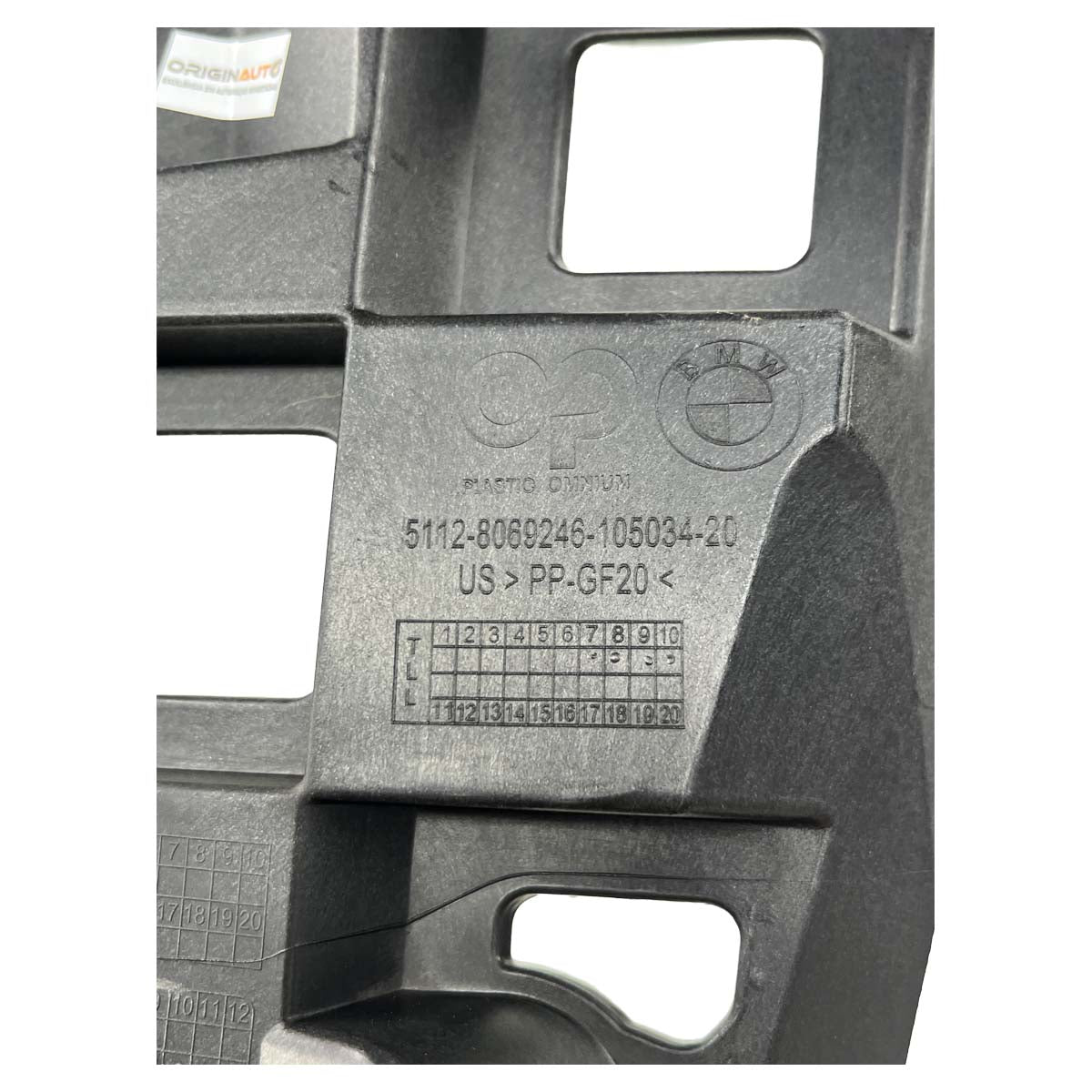 Guia Trava Parachoque BMW X5 G05 2021 2022 Traseiro Direito