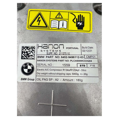Compressor Elétrico Ar Condicionado BMW X5 G05 B58 2022 2023